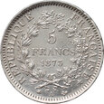 Francja, 5 franków 1873 A, Herkules