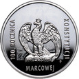 41. Polska, III RP, 10 złotych 2021, Konstytucja Marcowa