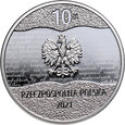 41. Polska, III RP, 10 złotych 2021, Konstytucja Marcowa