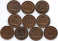 54. USA, zestaw 10 x 1 cent, Indianin, Indian Head Cent