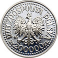 47. Polska, III RP, 200000 złotych 1992, W. Warneńczyk, Popersie