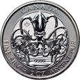 22. Kanada, Elżbieta II, 10 dolarów 2020, Kraken, 2 Oz Ag999 #AR