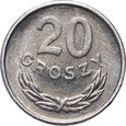 114. Polska, PRL, 20 groszy 1961, rzadszy rocznik