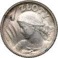 II RP, 1 złoty 1924, Żniwiarka