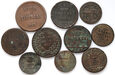 251. Włochy, Sycylia, zestaw 11 monet, XVIII-XIX wiek