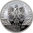 54. Polska, III RP, 20 złotych 2009, Jaszczurka Zielona
