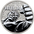 Tuvalu, Elżbieta II, dolar 2019, Hulk, 1 Oz Ag999