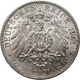 Niemcy, Prusy, Wilhelm II, 2 marki 1901, 200-lecie Prus