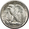 USA, 1/2 dolara 1946 D, Denver, Liberty, rzadki rocznik