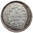 Francja, 5 franków 1873 A, Herkules