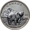 15. Kanada, Elżbieta II, 5 dolarów 2011, Niedźwiedź Grizzly