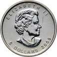 Kanada, Elżbieta II, 5 dolarów 2009, Liść Klonu, #T1