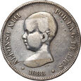 Hiszpania, Alfons XIII, 5 peset 1888 MPM