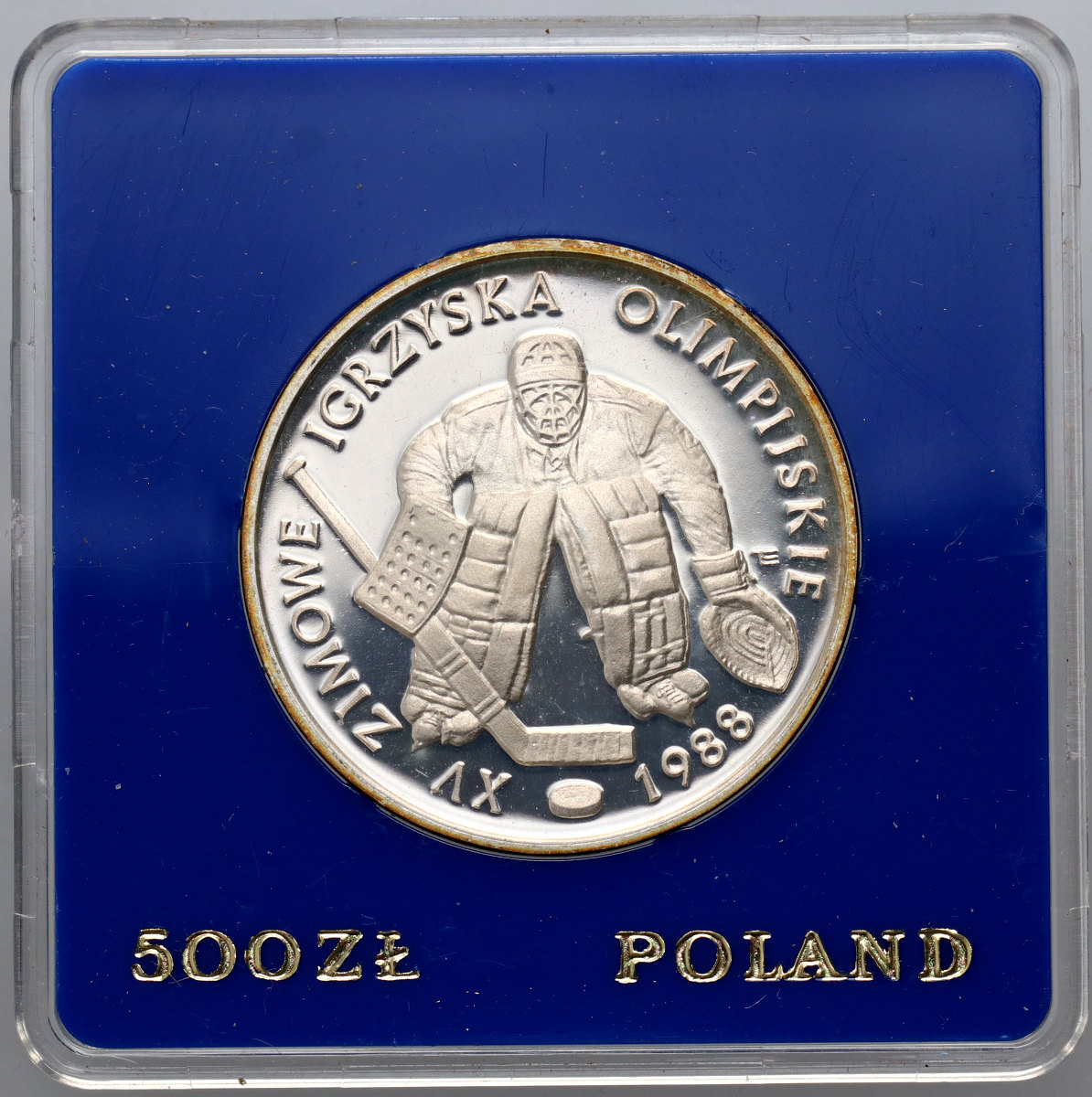 34. Polska, PRL, 500 złotych 1987, Calgary 1988