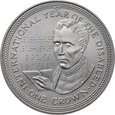 Wyspa Man, Elżbieta II, 1 korona 1981, Louis Braille