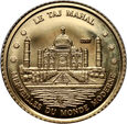 28. Wybrzeże Kości Słoniowej, 1500 franków 2007, Taj Mahal, złoto