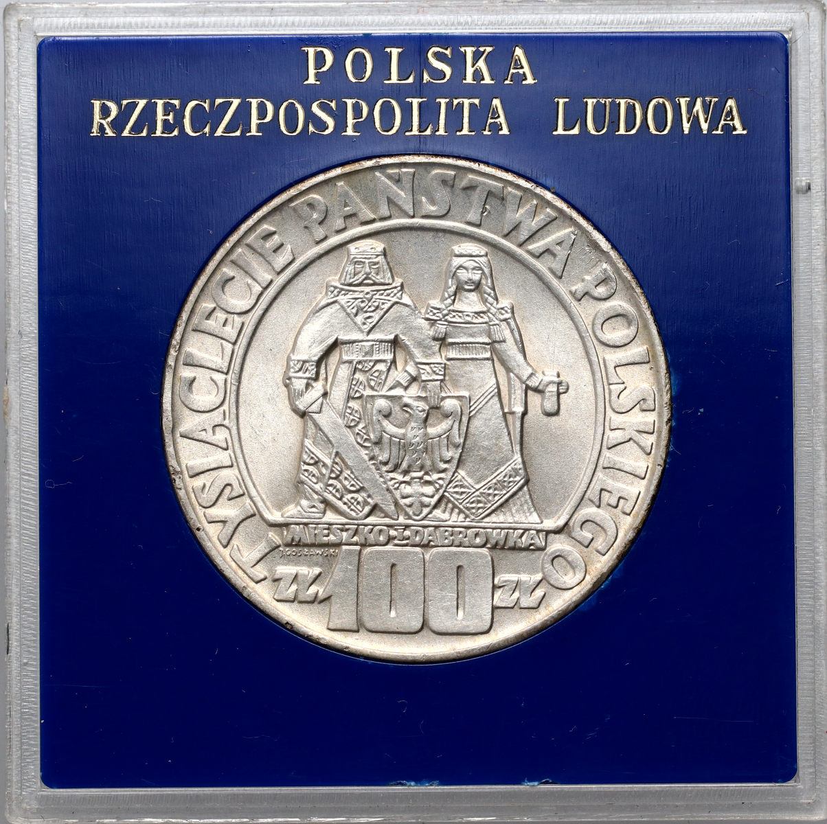 1. Polska, PRL, 100 złotych 1966, Mieszko i Dąbrówka