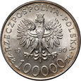 123. Polska, III RP, 100000 złotych 1990, Solidarność Typ A