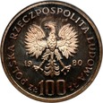 8. Polska, PRL, 100 złotych 1980, Jan Kochanowski, PRÓBA