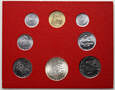 Watykan, zestaw 8 monet 1972, Anno X, Paweł VI