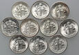 124. USA, zestaw 10 x dime 1947-1963, Roosevelt Silver Dime