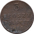 53. Królestwo Polskie, Zabór Rosyjski, 3 grosze 1833 KG