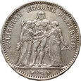 Francja, 5 franków 1874 A, Herkules