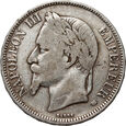 23. Francja, Napoleon III, 5 franków 1869 BB