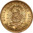 Niemcy, Prusy, Fryderyk III, 10 marek 1888 A, Berlin, #MZ
