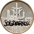 27. Polska, PRL, 100000 złotych 1990, Solidarność, gruba