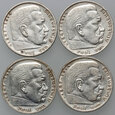 96. Niemcy, III Rzesza, 4 x 5 marek 1936, Paul von Hindenburg