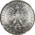 II RP, 10 złotych 1932, Głowa Kobiety, ze znakiem Mennicy