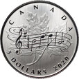 23. Kanada, Elżbieta II, 5 dolarów 2020, Ustawa o hymnie, #V23