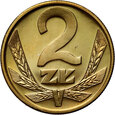 Polska, PRL, 2 złote 1982, stempel lustrzany