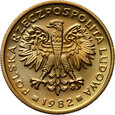 Polska, PRL, 2 złote 1982, stempel lustrzany