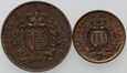 65. San Marino, zestaw 2 monet z lat 1894-1935