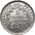 Francja, 5 franków 1873 A, Herkules