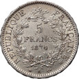 Francja, 5 franków 1874 A, Herkules