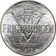 Norwegia, Olaf V, 25 koron 1970, 25. Rocznica Wyzwolenia Norwegii