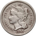 USA, 3 centy 1865