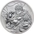 54. Tuvalu, Elżbieta II, dolar 2022, Ryu, 1 Oz Ag999