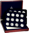 114. Polska, zestaw 24 srebrnych medali, Jan Paweł II