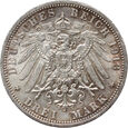 Niemcy, Prusy, Wilhelm II, 3 marki 1913 A, Uniform, #SB