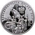 87. Polska, III RP, 10 złotych 2017, Tadeusz Kościuszko