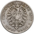 Niemcy, Bawaria, Ludwik II, 2 marki 1876 D