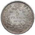 Francja, 5 franków 1873 K, Herkules