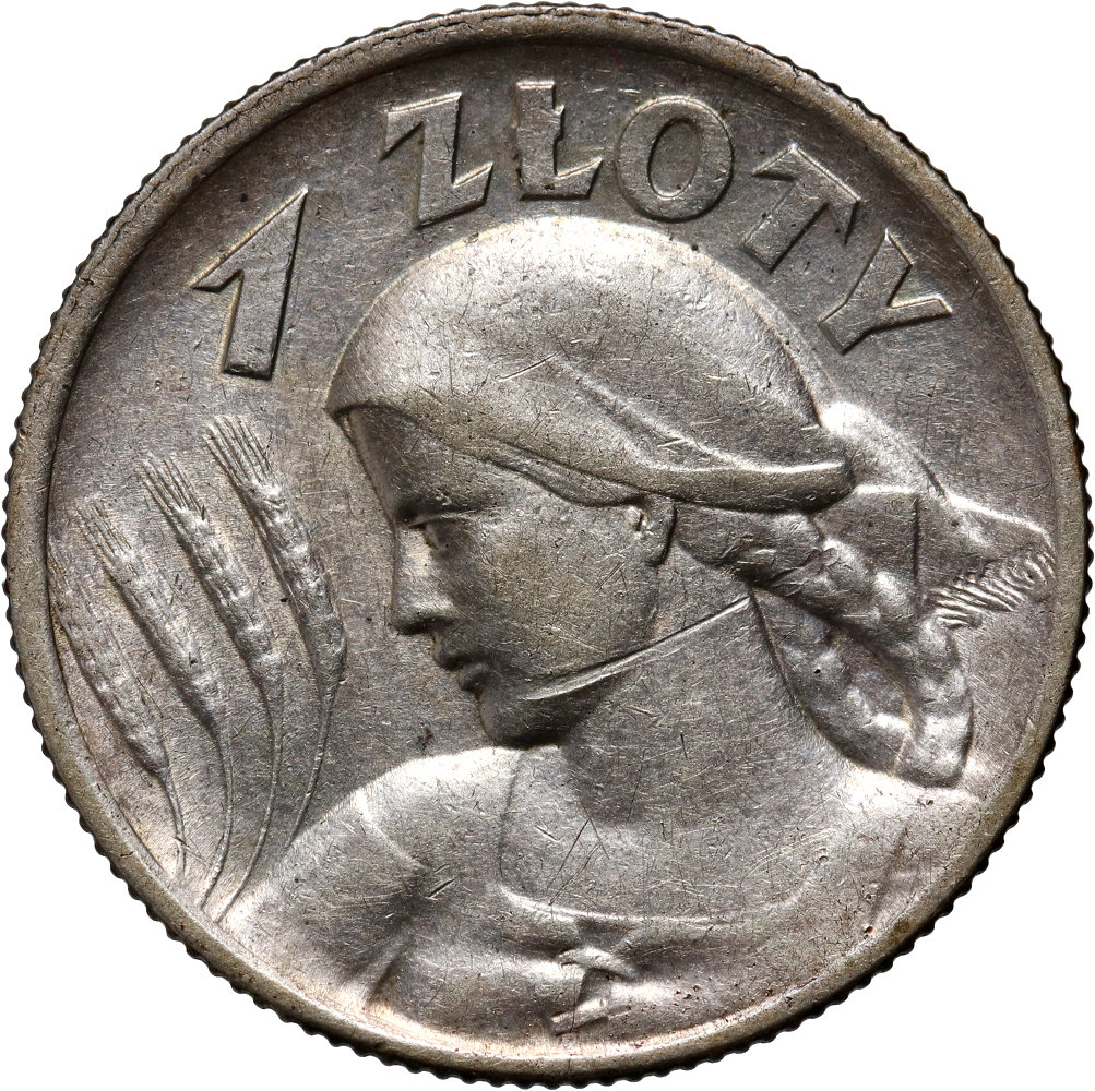 214. Polska, II RP, 1 złoty 1925, Żniwiarka