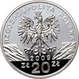 Polska, III RP, 20 złotych 2009, Jaszczurka Zielona