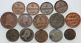 23. Austria, zestaw 14 monet z lat 1800-1860
