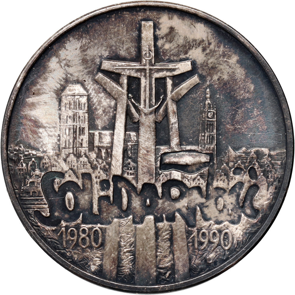 1. Polska, III RP, 100000 złotych 1990, Solidarność, Typ A
